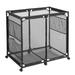 Poolside Mesh Container UV Resistant Organizer Pool Storage Bin Black