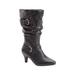 Wide Width Women's The Millicent Wide Calf Boot by Comfortview in Black (Size 8 1/2 W)