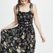 Free People Dresses | Free People Isla Floral Midi Dress | Color: Black | Size: L