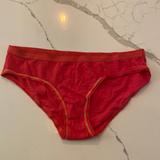 Victoria's Secret Intimates & Sleepwear | 3/$20 Victorias Secret Red Hip-Hugger Bikini Panties Medium Washed Never Worn | Color: Red | Size: M