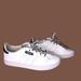 Adidas Shoes | Adidas | Cloudfoam Sneakers In White With Shoelace Design | 6 | Color: Black/White | Size: 6