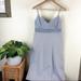 J. Crew Dresses | J. Crew 100% Cotton Blue And White Striped Spaghetti Strap A-Line Dress Size 2 | Color: Blue/White | Size: 2