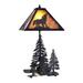 Meyda Lighting Wolf At Dawn 22 Inch Table Lamp - 242540