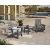 POLYWOOD® Quattro Folding Chair 3-Piece Adirondack Set in Brown | 37 H x 30 W x 32.25 D in | Wayfair PWS281-1-SA