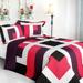 City of Wine 3PC Vermicelli-Quilted Patchwork Quilt Set (Full/Queen Size)