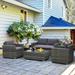 Latitude Run® Phillipsville Rattan Sofa Seating Group w/ Cushions Synthetic Wicker/All - Weather Wicker/Wicker/Rattan | Outdoor Furniture | Wayfair