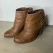 Jessica Simpson Shoes | Jessica Simpson Caysy Brown Leather Round Toe Boho Bootie Size 7m Or 37 | Color: Brown | Size: 7