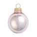 Shiny Finish Glass Christmas Ball Ornaments - 4" (100mm) - Baby Pink - 6ct