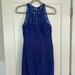 J. Crew Dresses | Jcrew Blue Lace Razor Back Dress | Color: Blue | Size: 2