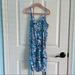 Lilly Pulitzer Pants & Jumpsuits | Lilly Pulitzer Blue Floral Romper | Color: Blue/White | Size: Xs