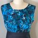 J. Crew Dresses | Nwot J Crew Sleeveless Dress Size 8. 100% Silk Top 100% Wool Bottom. Side Zip | Color: Black/Blue | Size: 8