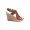 MICHAEL Michael Kors Wedges: Brown Solid Shoes - Womens Size 10 - Open Toe
