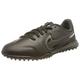 Nike Jr. Tiempo Legend 9 Academy TF Sneaker, Black/DK Smoke Grey-Summit White, 38.5 EU