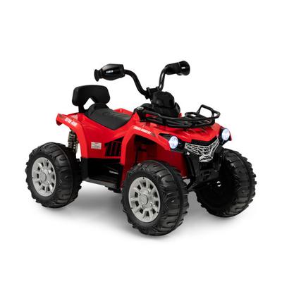 Costway 12V Kids Ride On ATV 4 Wheeler with MP3 and Headlights-Red