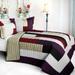 3PC Vermicelli - Quilted Patchwork Quilt Set (Full/Queen Size)