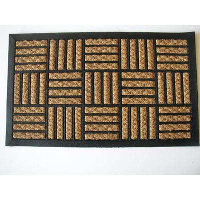 Maze Flat Weave Coir Mat With Rubber Backing Floor Coverings by Nature Mats by Geo in Multi