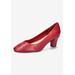 Extra Wide Width Women's Ballari Pump by Easy Street in Red (Size 9 WW)