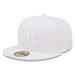 Men's New Era Tampa Bay Rays White on 59FIFTY Fitted Hat