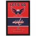 Washington Capitals 10'' x 14'' Team Framed Wood Sign