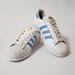 Adidas Shoes | Adidas Superstar White Baby Blue Womens Shoes Size 8.5 | Color: Blue/White | Size: 8.5