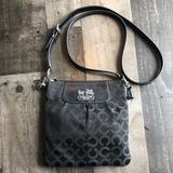 Coach Bags | Coach Signature C 41992 Crossbody Bag | Color: Black/Silver | Size: 9”X9”