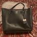 Kate Spade Bags | Black Leather Kate Spade Tote Bag | Color: Black | Size: Medium Sized