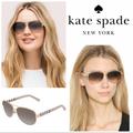 Kate Spade Accessories | Kate Spade Dalia Sunglasses | Color: Brown/Gold | Size: 58-12-135