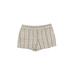 Ann Taylor LOFT Shorts: Ivory Print Bottoms - Women's Size 6 - Stonewash