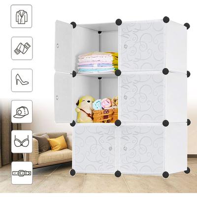 Uisebrt - diy Regalsystem Steckregal Kleiderschrank Faltschrank Garderobe Schuhregal Image