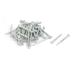 1.5-inch Length Carbon Steel Point Tip Wall Cement Nail Silver Tone 50pcs - Silver Tone