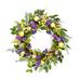 Puleo International 24" Artificial Lavender Floral Spring Door Wreath, Green/Purple