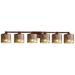 Fusion Regency 6-Light LED Oval Bath Bar - Glass - Bronze