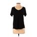 American Eagle Outfitters Short Sleeve T-Shirt: Black Tops - Women's Size X-Small