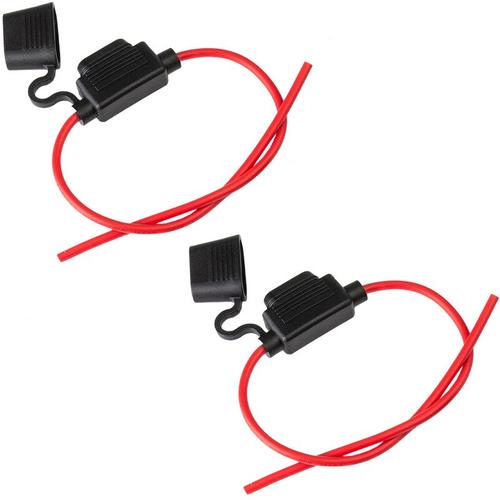 Ecence – 2x kfz Sicherungshalter Flachsicherung max.30A 14AWG pkw Sicherung hifi