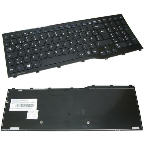 Premium Laptop-Tastatur Notebook Keyboard Ersatz Deutsch qwertz mit Rahmen für Fujitsu-Siemens