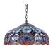 Astoria Grand Kensal 2 - Light Single Dome Pendant Glass in Blue/Brown | 8.9 H x 18 W x 18 D in | Wayfair ARGD2292 42550259