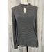 American Eagle Outfitters Tops | American Eagle Ae Soft & Sexy Rib Top Ls Striped Black White Sz M Med | Color: Black/White | Size: M