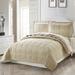 Home Soft Things 3 Piece Box Quilted Micromink Bedspread 102" x 90"