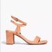 Madewell Shoes | Madewell Loli Ankle-Strap Sandal In Pink Clay Suede | Color: Pink | Size: 6.5