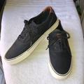 Levi's Shoes | Like New!!!Levi Strauss Black Canvas Sneakers | Color: Black/White | Size: 9