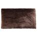 Brown 66 x 42 x 3 in Area Rug - Everly Quinn Mar Vista Eternity Shag Faux Sheepskin Rug In Gray Sheepskin/Faux Fur | 66 H x 42 W x 3 D in | Wayfair