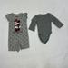 Disney Matching Sets | #1452 Cloud Island & Disney Plain Gray & Minnie Mouse Onesie Set | Size: Nb | Color: Gray/Red | Size: Newborn