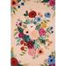 Black 45 x 27 x 0.38 in Area Rug - Rifle Paper Co. x Loloi Les Fleurs LES-03 Blush Multi Rug Wool | 45 H x 27 W x 0.38 D in | Wayfair