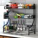 Umber Rea Stainless Steel 2 Tier Dish Rack Stainless Steel in Gray | 32.67 H x 35.82 W x 12.4 D in | Wayfair 24DQY7454TV3M2BVC0G