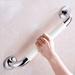 Umber Rea Bathroom Non-Slip Grab Bar Metal in White | 2.95 H x 1.38 D in | Wayfair 01JYY6513YUD994EA0