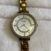 Kate Spade Accessories | Kate Spade Gold Tone Rhinestone Mother Of Pearl Watch | Color: Gold | Size: Os