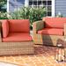 Sol 72 Outdoor™ Rochford Indoor/Outdoor Cushion Cover Acrylic in Orange/Red/Gray | 6 H x 26.5 W in | Wayfair FA41E6A7038E466C96A63FCAADA49528