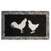 Rosalind Wheeler Anakaren Rooster & Hen Chicken Rustic Farmhouse Coir 30" x 18" Non-Slip Indoor & Outdoor Door Mat Natural Fiber/Coir | Wayfair