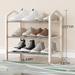 Latitude Run® Stainless Steel 15 Pair Shoe Rack Plastic in White | 17.71 H x 16.53 W x 7.87 D in | Wayfair 83E42A20D9DB4B39A1A267AE2441C43D