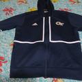 Adidas Shirts | Adidas Georgia Tech Team Player Issue Navy Blue Full Zip Jacket Men's 2xl Ge2588 | Color: Blue/Yellow | Size: Xxl